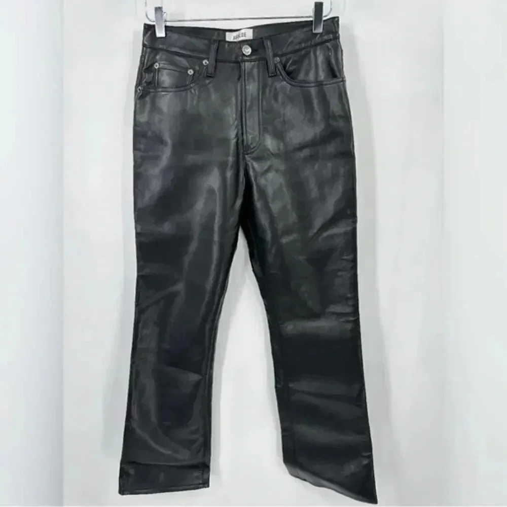 AGOLDE RECYCLED LEATHER PANTS SIZE 25 B1141